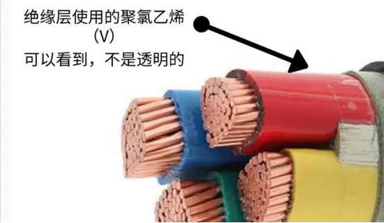 VV电缆，绝缘不透明